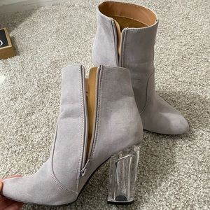 Grey booties